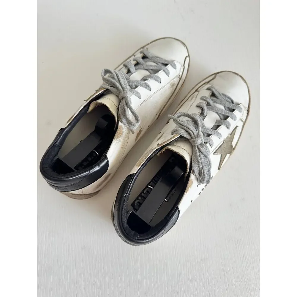Golden Goose Superstar Sneakers White Gray Star - Picture 5 of 7